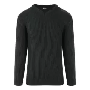 image of PRO RTX Mens Pro Acrylic Security V Neck Sweater (3XL) (Black)