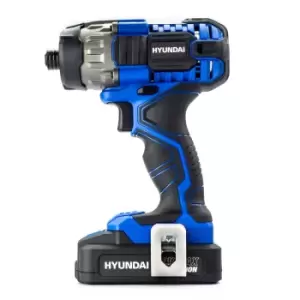 image of Hyundai 20V Max 180Nm Li-ion Cordless Impact Driver And 32 Piece Drill Bit Accessory Set