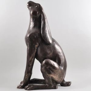Image of Moonbeam Hare XL by Harriet Glen Cold Cast Bronze Sculpture