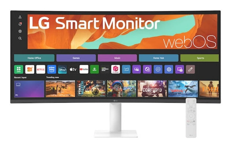Image of LG LG 34U601SA-W computer monitor 86.4cm (34") 3440 x 1440 pixels Wide Quad HD LED White 34U601SA-W.AEK