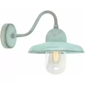 image of Outdoor IP44 Wall Light Sconce Verdigris LED E27 100W Bulb External d02468