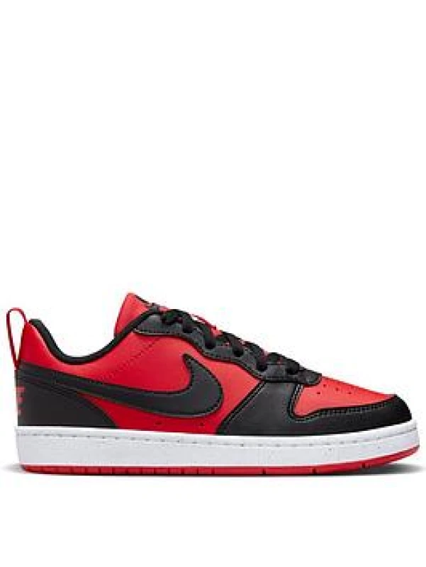 Image of Nike Court Borough Low Recraft Children Shoes - Red Male 5