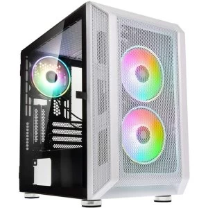 Image of Kolink Citadel Mesh RGB Micro-ATX Case - White