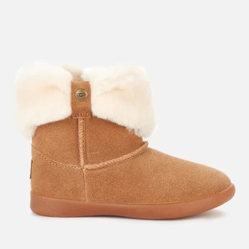 Image of UGG Toddlers Ramona Fluff Top Sheepskin Boots - Chestnut - UK 9 Toddler
