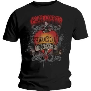 Image of Alice Cooper - Schools Out Dagger Unisex Large T-Shirt - Black