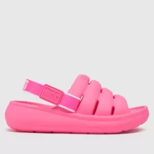 image of UGG Pink Sport Yeah Girls Junior Sandals