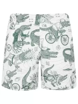 Lacoste x Netflix Swimming Swim Shorts White/Green