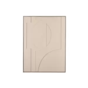 Image of 82 x 62cm Red Abstract Framed Art