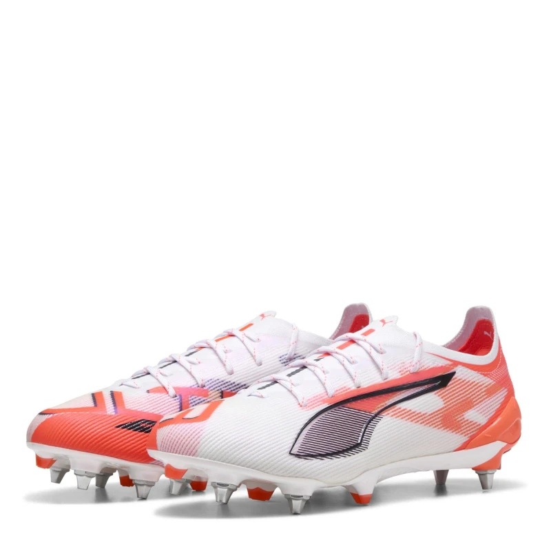 Image of Puma Ultra 5 Ultimate Soft Ground Football Boots Juniors Puma White male 4 (37)