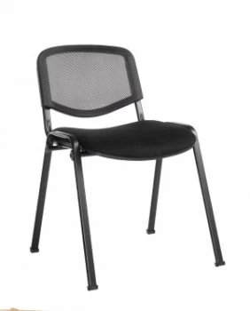 Image of Taurus mesh back Meeting Room Stackable Room With no Arms - Black