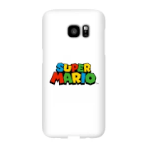Image of Nintendo Super Mario Colour Logo Phone Case - Samsung S7 Edge - Snap Case - Gloss