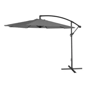 image of Airwave 3m Banana Hanging Parasol (base not included) - Grey