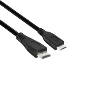 image of club3D HDMI Cable HDMI-Mini-C plug, HDMI-A plug 1m Black CAC-1350 HDMI cable