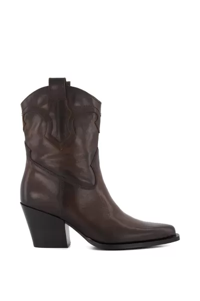 image of 'Ponty' Leather Ankle Boots