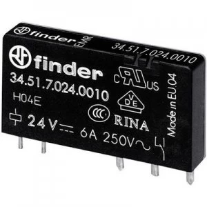 Image of Finder 34.51.7.024.0010 PCB relay 24 V DC 6 A 1 change-over