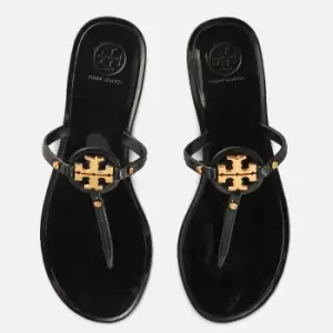 Image of Tory Burch Womens Mini Miller Jellie Toe Post Sandals - Perfect Black - UK 8