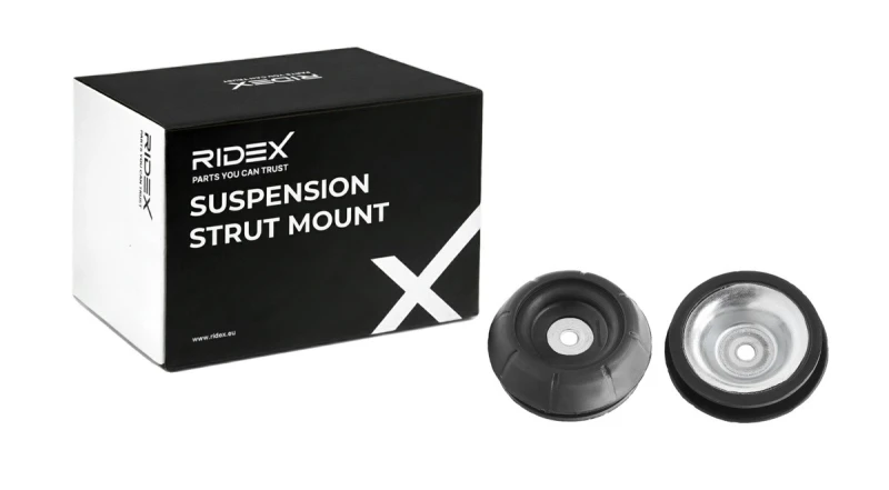 Image of RIDEX 1180S0934 Top strut mount Front Axle, with bearing(s) Suspension Strut Support Bearing (1180)