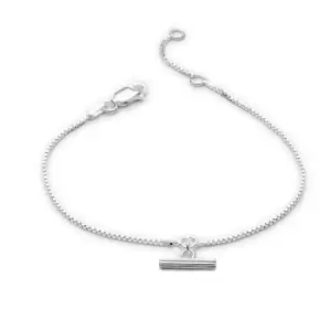 image of Rachel Jackson London Silver Mini T-Bar Bracelet