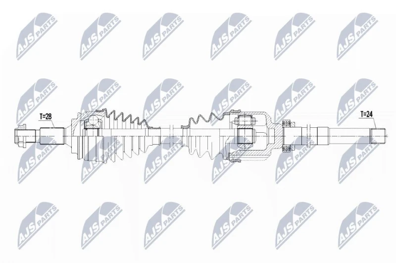 Image of NTY Drive shaft NTY NPW-PE-017