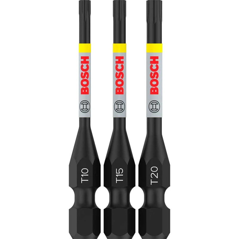 Image of Bosch PRO Impact Torsion Torx Screwdriver Bits T10 - T20 2608521U54 Type: Assorted Torx