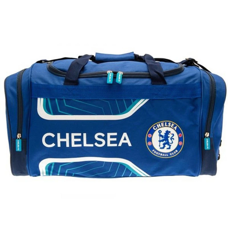 Image of Chelsea FC Mens Logo Holdall in Blue Blue Male