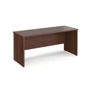 image of Office Desk Rectangular Desk 1600mm Panel End Leg Walnut Tops 600mm Depth Maestro 25