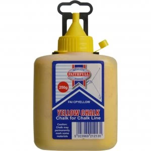 image of Faithfull Chalk Line Powder Yellow