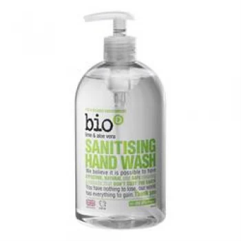 image of Bio D Sanitising Hand Wash - Lime & Aloe 500ml