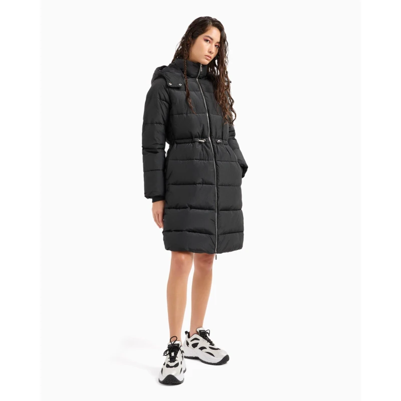 Image of Armani Exchange Womens Insulated Short Puffer Jacket Black female 10 (S)