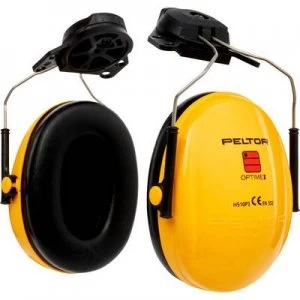 image of 3M Peltor Optime I H510P3E Yellow Over-the-Head Earmuffs