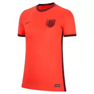 Image of Nike England Dri-FIT Stadium Away Shirt 2022 2023 Womens - Red