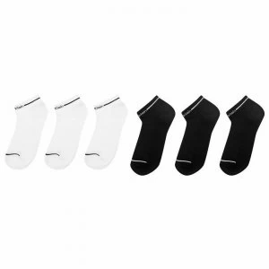 Image of Calvin Klein 6 Pack Trainer Socks Ladies - Black/Wht Asst