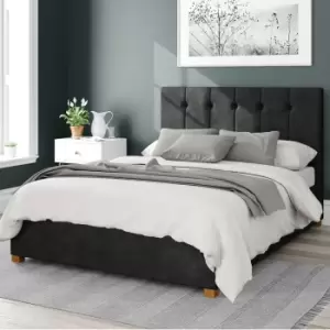 Image of Hepburn Kimyo Linen Ottoman Bed Frame Charcoal