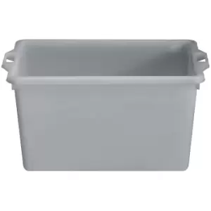 Image of Stacking container made of polyethylene, conical design, capacity 65 litres, natural
