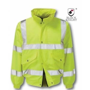 Image of Black Knight Large Valiant High Visibility Bomber Jacket - Yellow