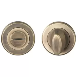 Image of Serozzetta - Thurnbturn & Release On Rose Spindle Antique Brass - 4.9mm x 70mm - Antique Brass