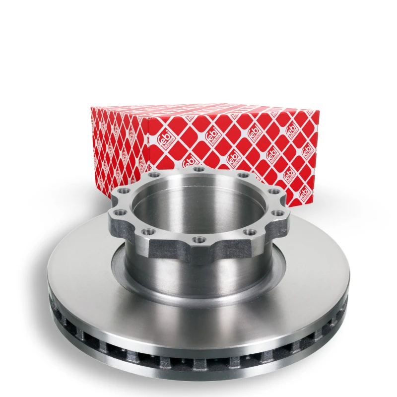 Image of FEBI BILSTEIN 09099 Brake disc Front Axle, internally vented, Coated Brake Disc (82)