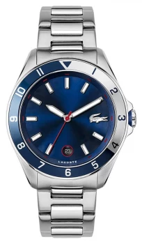 Lacoste Tiebreaker Stainless Steel Bracelet Blue Dial Watch