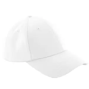 Image of Beechfield Unisex Authentic 6 Panel Baseball Cap (One Size) (Solid White)
