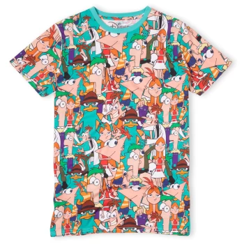 Image of Cakeworthy Phineas And Ferb AOP T-Shirt - L