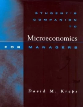 Image of Students Companion to Microeconomics for Managers by David M Kreps Paperback