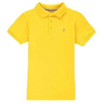 image of Farah Bugs Polo Shirt - Yellow