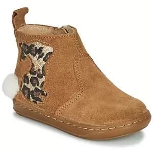 Image of Shoo Pom BOUBA PIMPIN Girls Childrens Mid Boots in Brown toddler,4.5 toddler,5.5 toddler,6 toddler,7 toddler,7.5 toddler