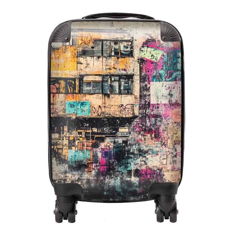 Image of Designer Luggage Jasper Reed: 00015 Suitcase Size: Large Multicolor Unisex Large