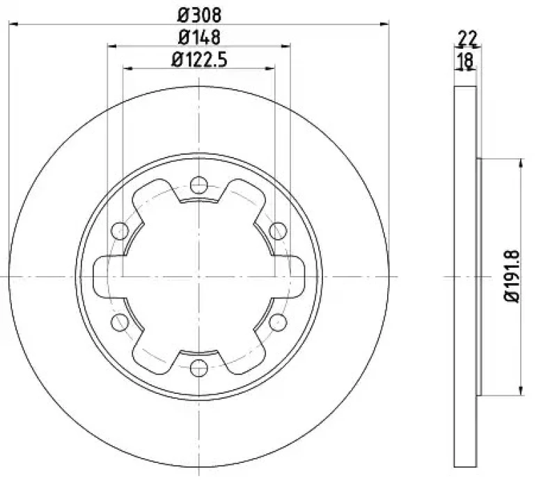 Image of Brake disc VAICO V25-40014
