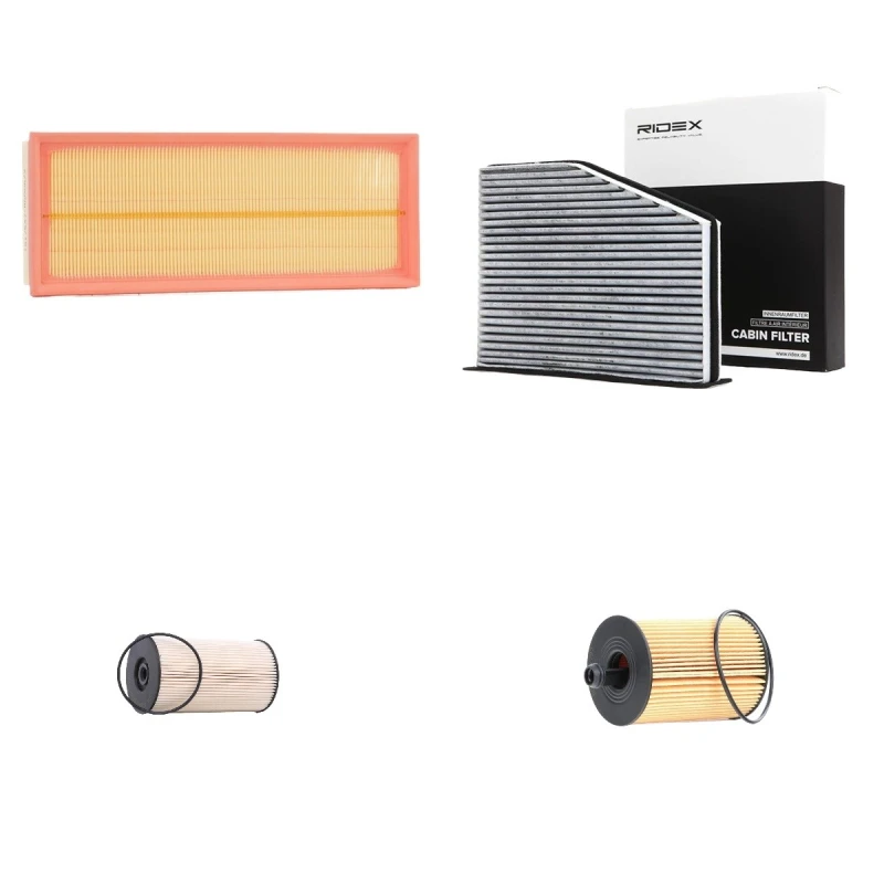 Image of RIDEX 4055F11198 Filter Set with gaskets/seals Filter Set (4055)