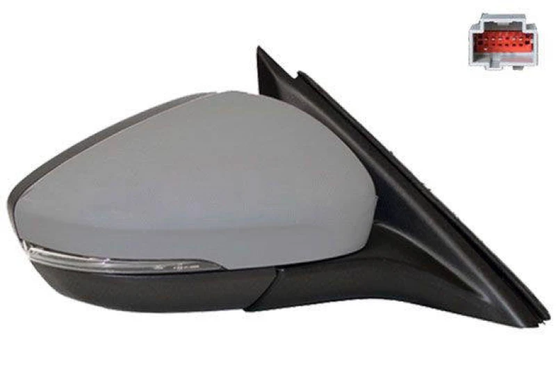 Image of ALKAR 6144471 Wing mirror Right, Electric, with Peripheral Lighting, primed Outside Mirror (50)