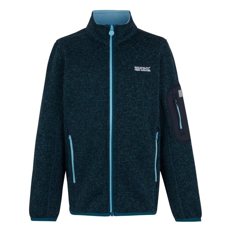 Image of Children's zipped fleece Regatta Newhill Bleu Unisex 7/8 ans