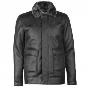 Image of Firetrap Blackseal Shearling Jacket - Grey