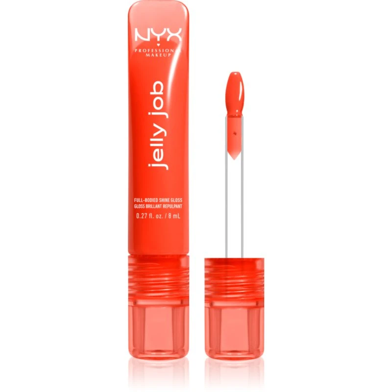 Image of NYX Professional Makeup Jelly Job sparkle lip gloss with magnifying effect shade Ya Jelly 7.5 ml